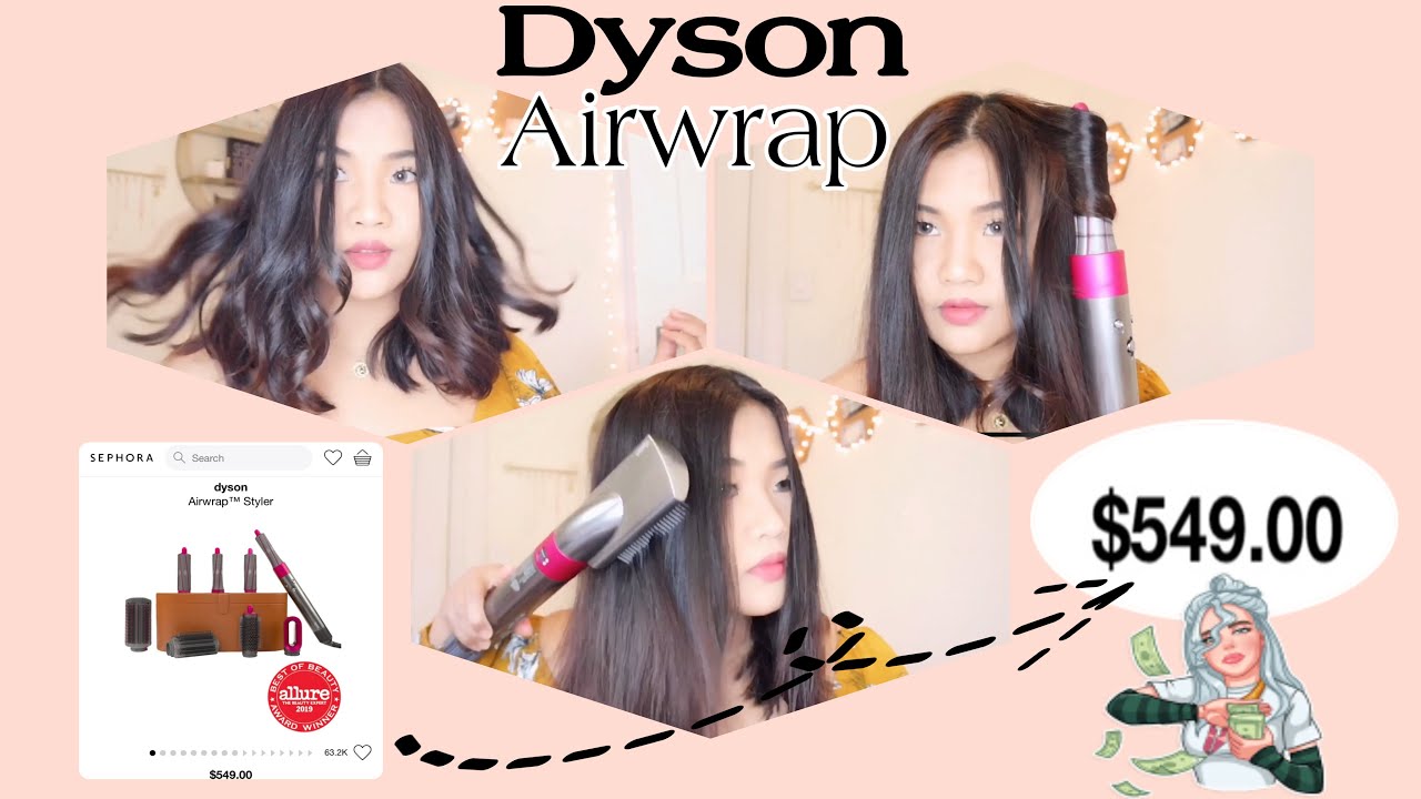 TRYING THE DYSON AIRWRAP 30k BLOWOUT HAIRSTYLE YouTube