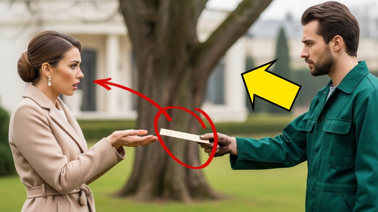 Millonaria Iba A Firmar Divorcio — Pero Su Jardinero Le Entregó Una Carta Antigua Que Cambió Todo