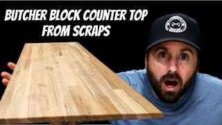Building a Butcher Block Countertop From Scraps