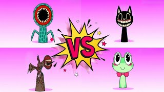 🎮 Incredibox Sprunki OC : Cartoon Cat VS Siren Head VS Ribbit VS Sea Eater | Tiles Hop