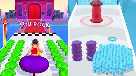 Twerk Race 3D VS Count Master MAX LEVELS UNLOCKED Gameplay Android,ios