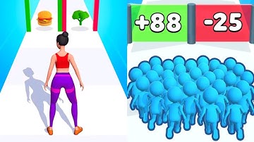 Twerk Race 3D VS Count Master MAX LEVELS UNLOCKED Gameplay Android,ios