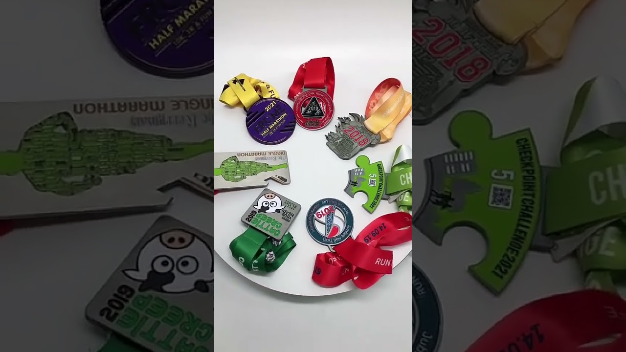 Custom Hollow Out Medals Personalized 3D Marathon Medal Sports Metal Medallion Running Winner Awards