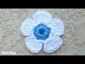 How to crochet a simple flower I Easy crochet flower tutorial for beginners