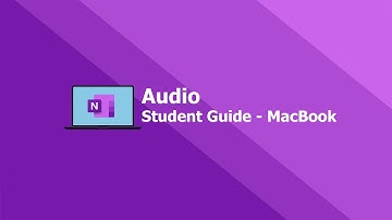 Class Notebook for Students  - Audio on Apple MacBook 🏄‍♂️