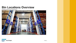 TB1000-05-11 SAP Business One 9.3 - Bin Locations Overview