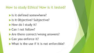 C11 Ethics Part 1