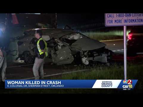 Woman killed, 3 seriously injured in crash on Colonial Drive in east Orlando