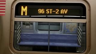 Mta Nyc Subway R160 M Train Recording Announcement To 96Th Street-2Nd Avenue