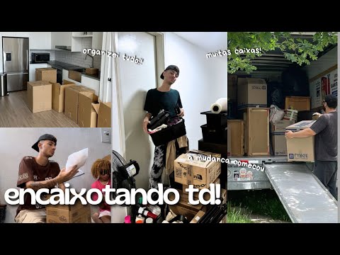 A MUDANÇA COMEÇOU + ENCAIXOTANDO TUDO! 📦🔑