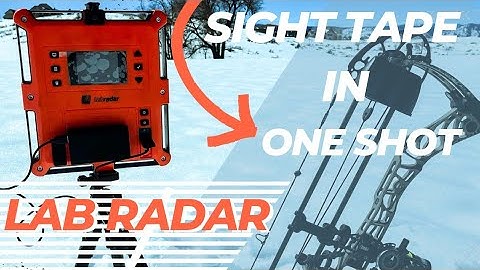 Building a 130 yard sight tape with one shot?? (Precision Cut Archery + Lab Radar)