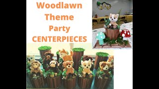 DIY Dollar Tree Woodlawn Themed Baby Shower Mini Diaper Cake Centerpieces \/ Baby Shower Centerpieces