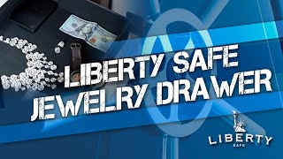 Liberty Safe Jewelry Drawer | Velvet-Lined Safe Organizer for Jewelry & Valuables