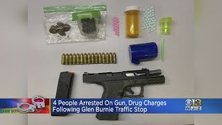 4 People Arrested On Gun & Drug Charges Following Traffic Stop