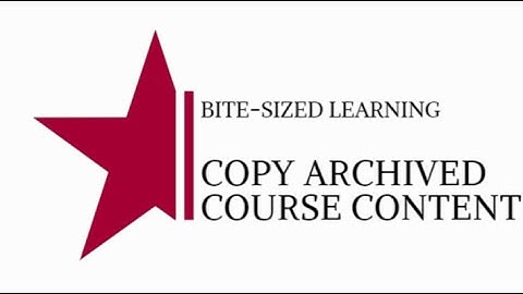 Schoology | Copy Archived Course Content
