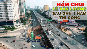 Hầm chui 700 tỷ Lê Văn Lương qua Vành Đai 3 của Hà Nội sau gần 1 năm thi công