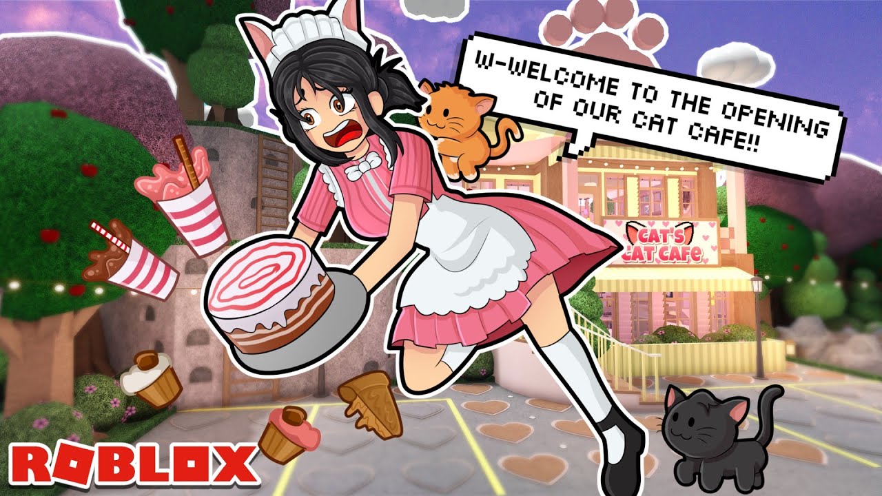 I Opened a CAT CAFE in Bloxburg! 🐱☕ YouTube