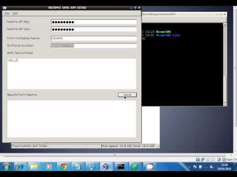 Debian Linux Application Nexmo SMS API Demo