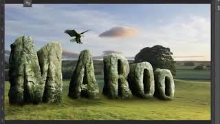 3D Rock text effect   Photoshop