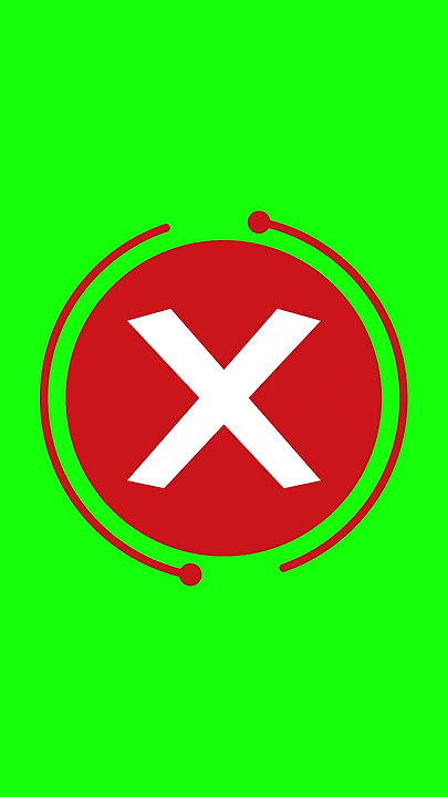 Tick Mark Check Mark Chroma key effect Green screen animation #greenscreen #tick #chromakey #cross