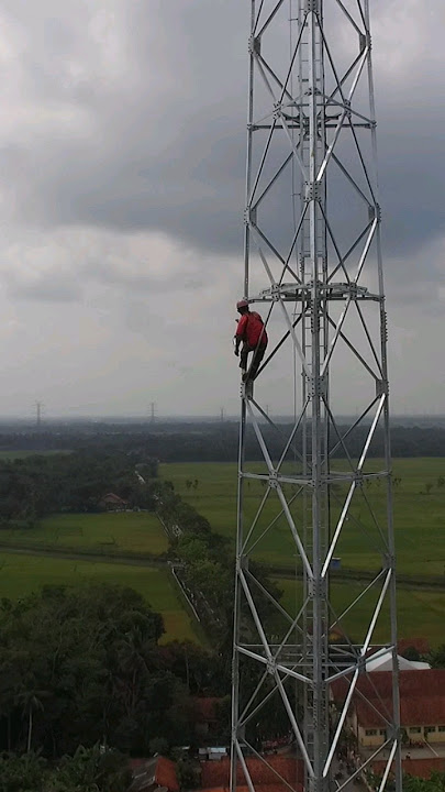 Tower BTS | proses pembangunan tower #feedshorts #shorts