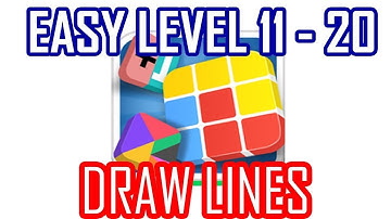 Puzzle Joy | Draw Lines | Easy | Level 11 - 20 | Answers