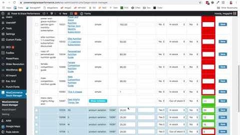 Woocommerce Stock Manager Overview