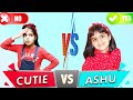 Katy Cutie and Ashu play kids fun games yes or no challenge videos for children