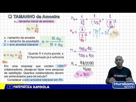 TAMANHO DA AMOSTRA ✅ INTRODUÇÃO À ESTATÍSTICA #13