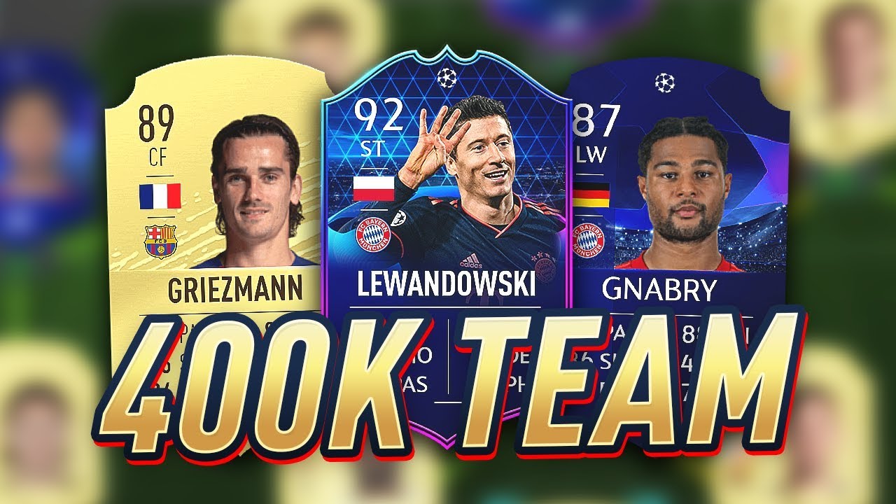 BEST POSSIBLE 400K WEEKEND LEAGUE TEAM (400K SQUAD BUILDER) FIFA 20 Ultimate Team YouTube