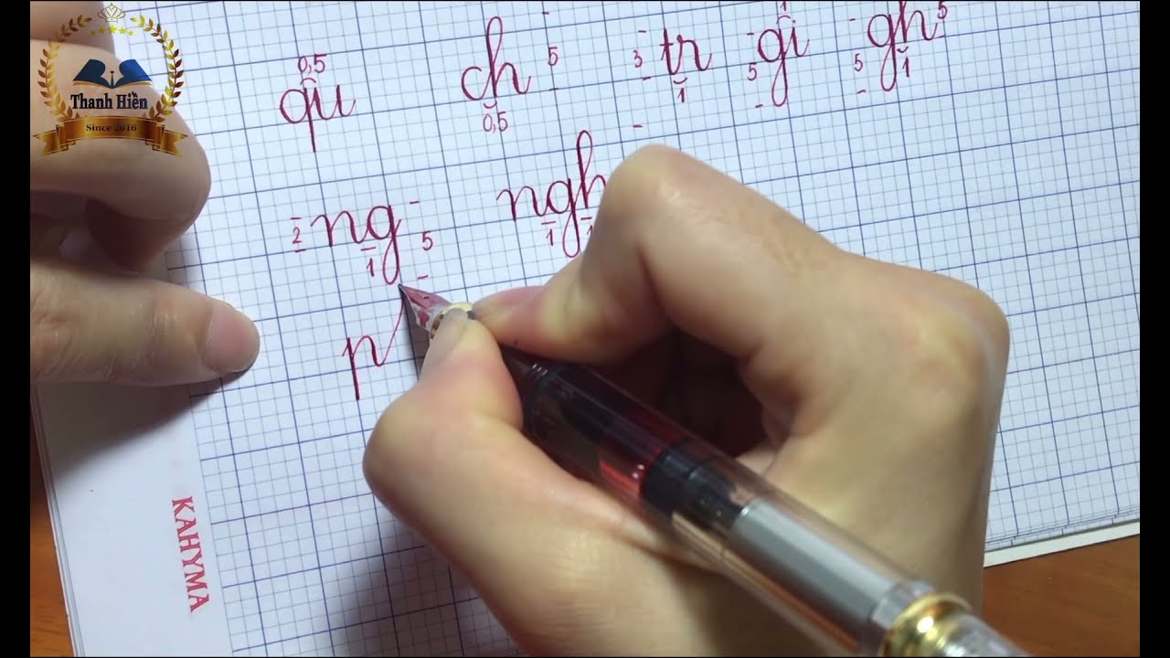 Cách viết đúng, đẹp bảng chữ ghép của học sinh lớp 1