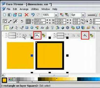 Xara Xtreme Dimensions