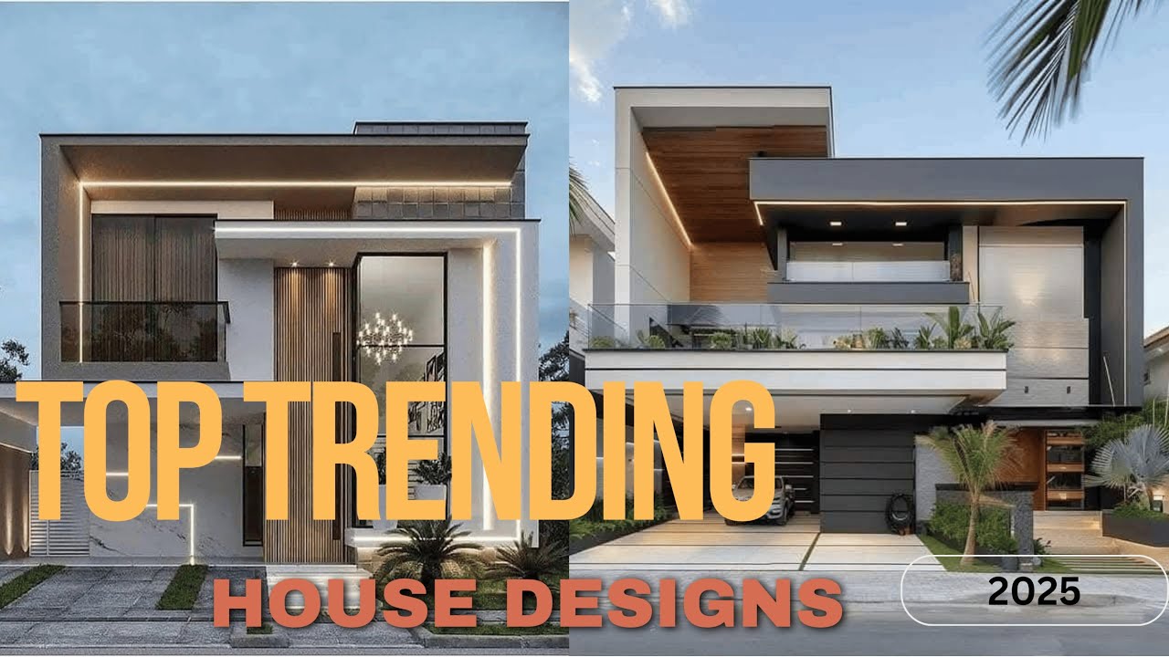 Modern House Front Elevations 2025 | Top 50 Trending Designs - YouTube
