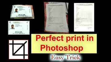 How To Use Perspective Warp In Photoshop / Perspective tool  / crop tool in photoshop  #aadharcard