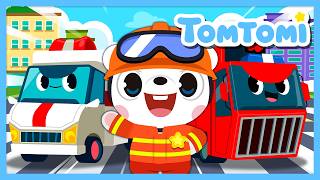 🚒Amazing Rescue Team & Vehicle Songs Compilation | Kids Songs | #TOMTOMI