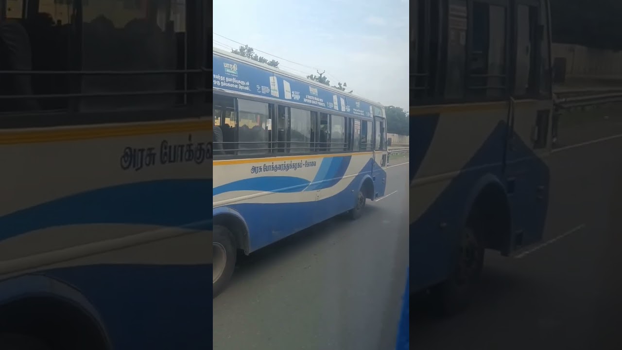 Racing TNSTC buses! Highway rider... point to point bus 