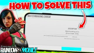 Rainbow Six Mobile Siege Soft Launch | How To Fix Matchmaking Error screenshot 4
