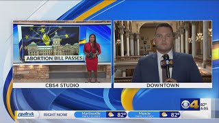 CBS 4 Team Coverage of Senate passage of Indiana abortion ban bill
