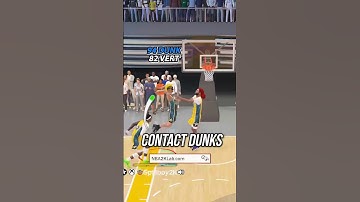 Best Builds on NBA 2K24: How to Get More Contact Dunks Shooting Guard Build #2k #2k24 #nba2k24
