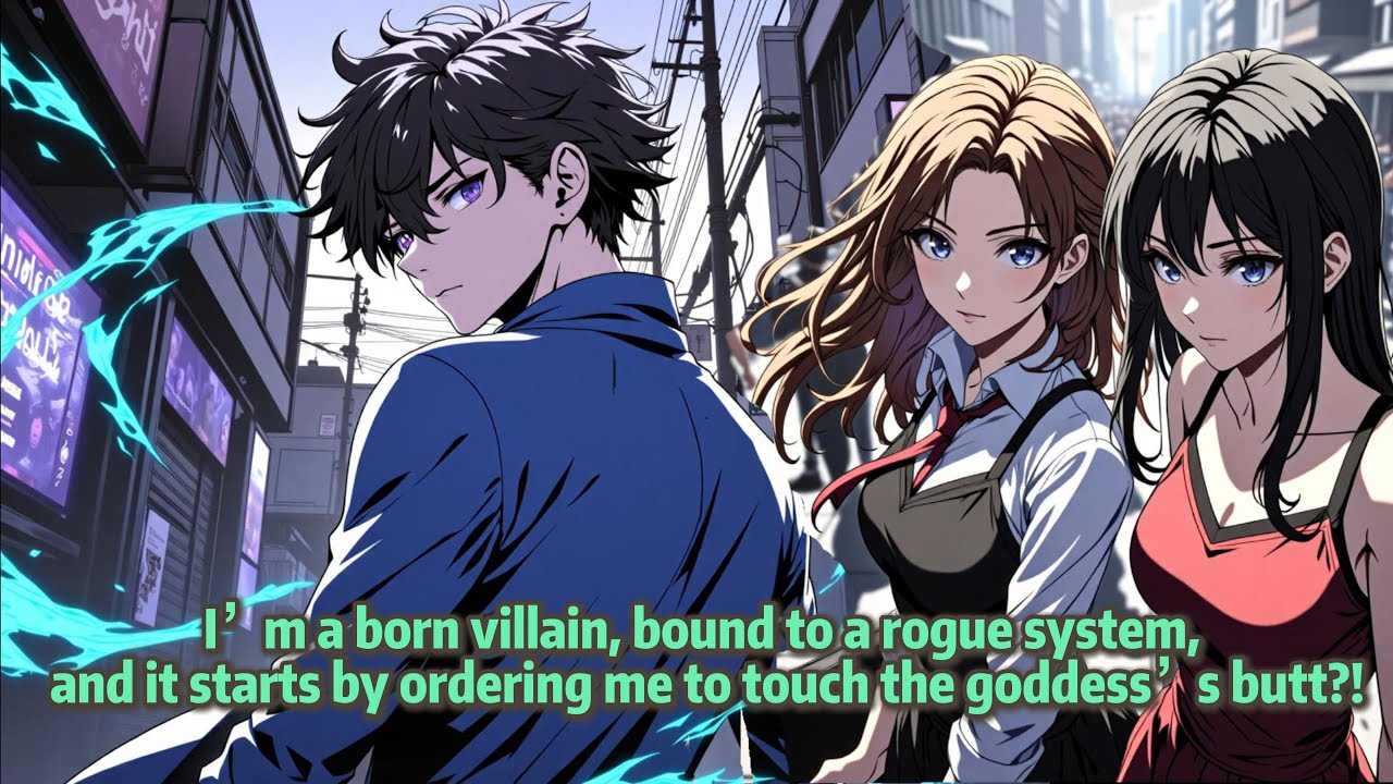 I’m a born villain,bound to a rogue system,and it starts by ordering me to touch the goddess’s butt!