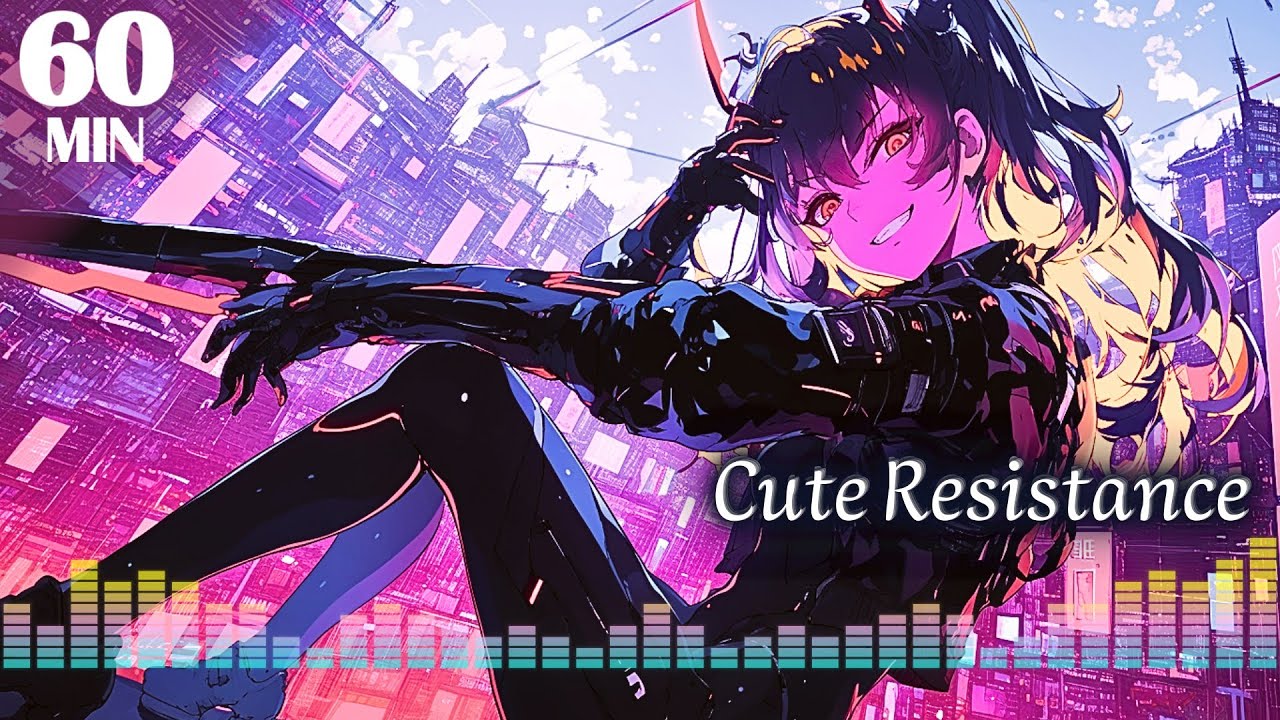 1 HOUR music | Catch Your Breath — I’m Closing Fast. – Epic Cyberpunk / Anime Rock | Cute Resistance