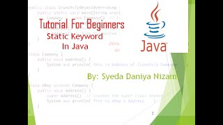 Static Keyword in Java