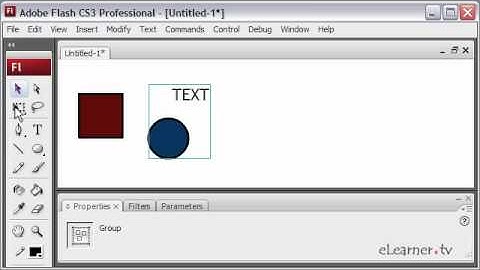 Flash Tutorials: Group Objects