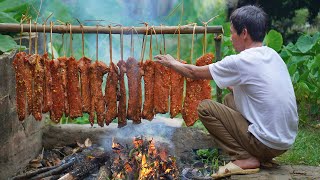 Smoked Pork Making Process, Cooking, Peaceful Countryside Life, Farm Life | Country Life & Food