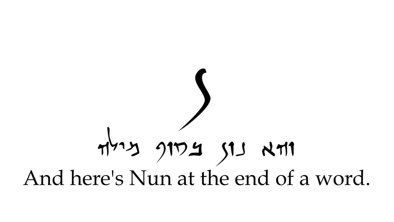Lesson 2  Final Forms   Conversational Galilean Aramaic