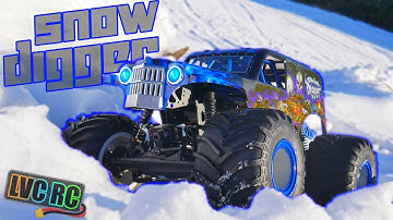 SNOW DIGGER | First Run With the Losi LMT Son-Uva Digger