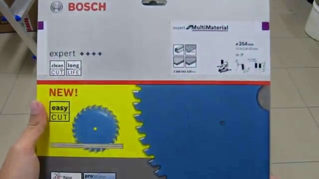 Unpacking / unboxing Bosch Expert for Multi Material circular saw blade  2608642528 - YouTube