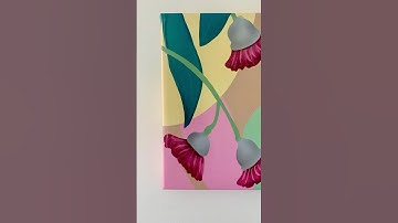I made a Canvas Print from my Original Digital Artwork featuring Australian Native Flora
