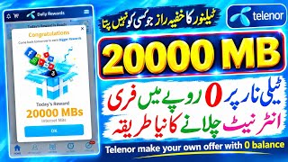 Telenor 20 GB free internet 2026 | My Telenor app free mb screenshot 2