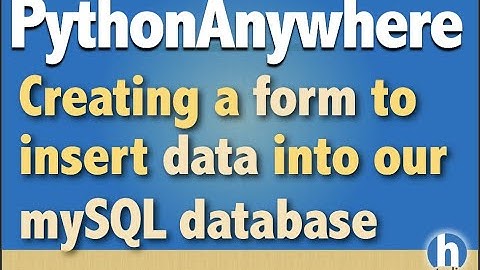 12 - Creating a form to insert data into our MySQL database